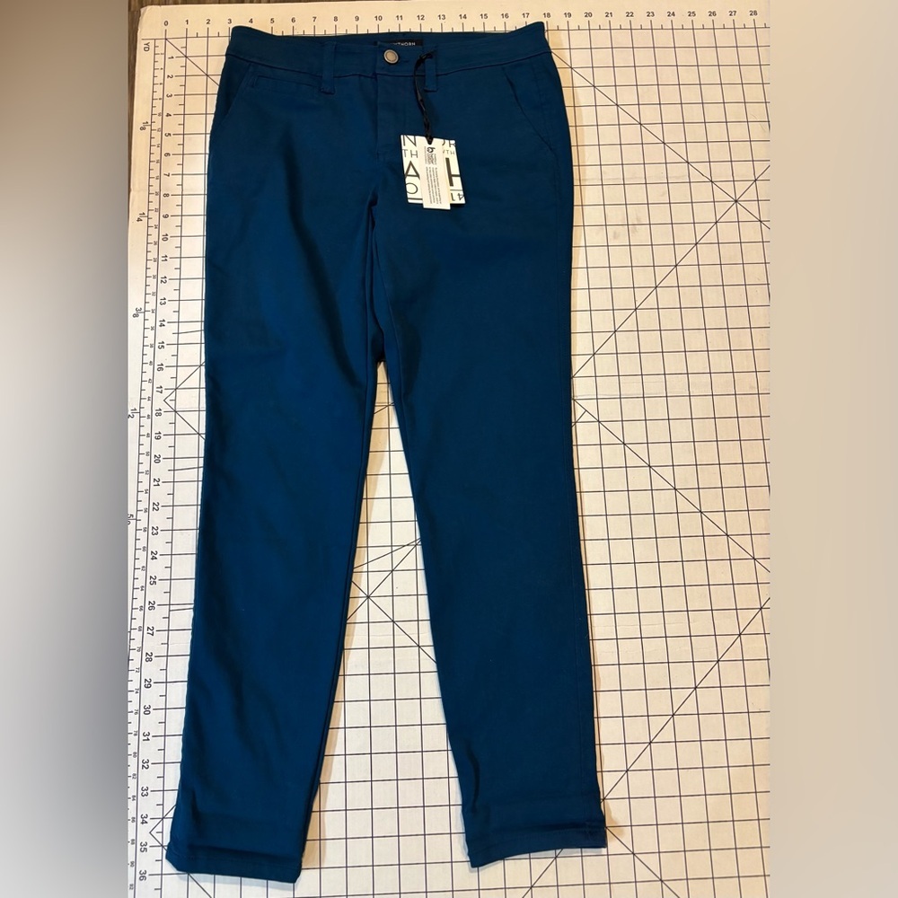NWT 41 Hawthorn Women’s Size 2 Petite Teal Chino Style Pants